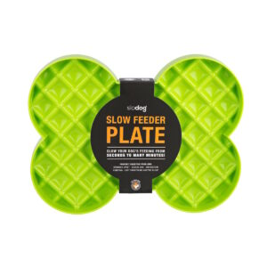 SloDog by Lickimat – Bone-Shaped Slow Food Bowl for Small Dogs