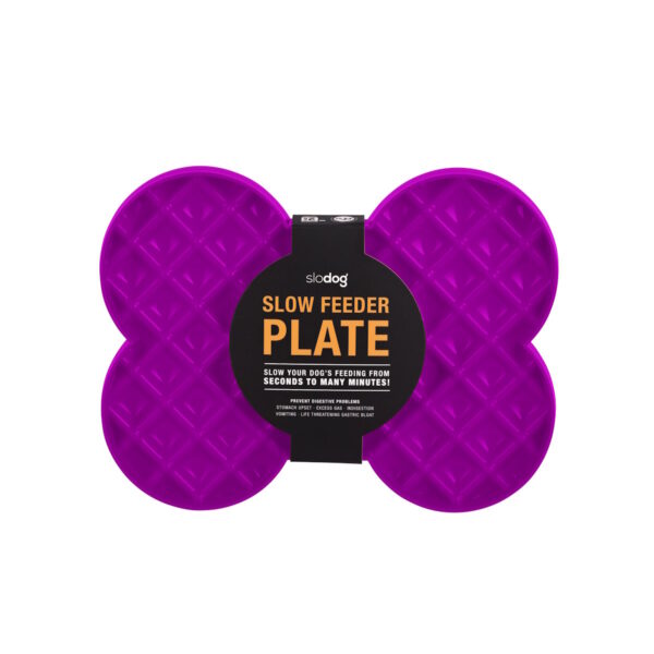 SloDog by Lickimat - Bone-Shaped Slow Food Bowl for Small Dogs - Image 3