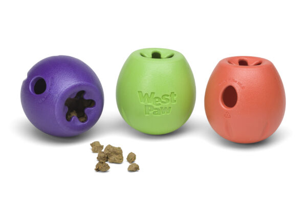 West Paw Rumbl Treat Dispensing Dog Toy - Guaranteed Tough - Image 5
