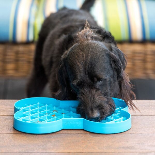 SloDog by Lickimat - Bone-Shaped Slow Food Bowl for Small Dogs - Image 7