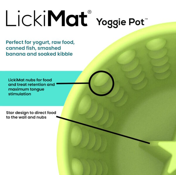 Lickimat Yoggie Pot Slow Feeder Dog Bowl - Image 10