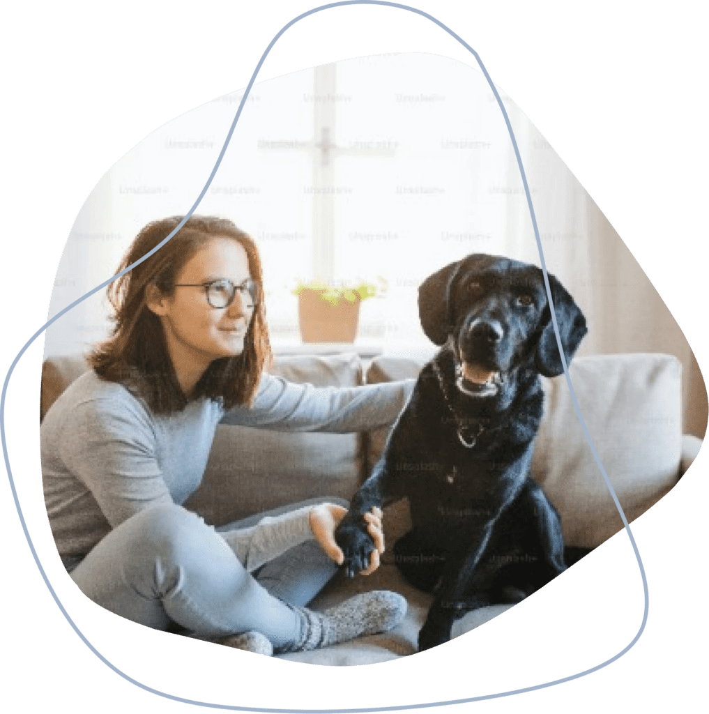 dog owners with their dogs
